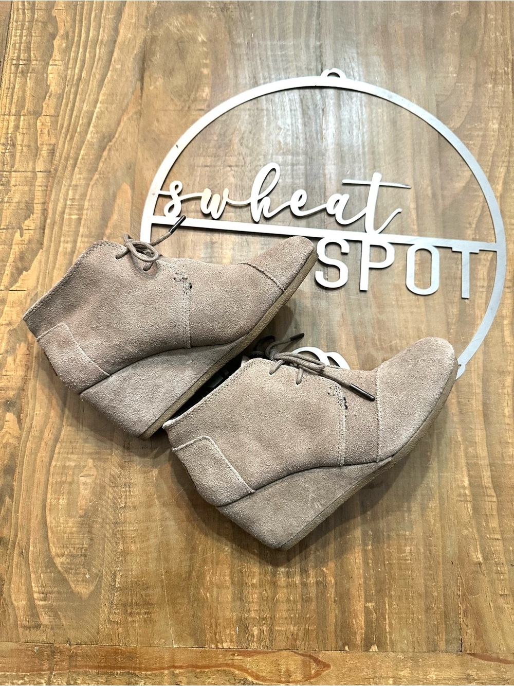 Toms Desert Wedge Taupe